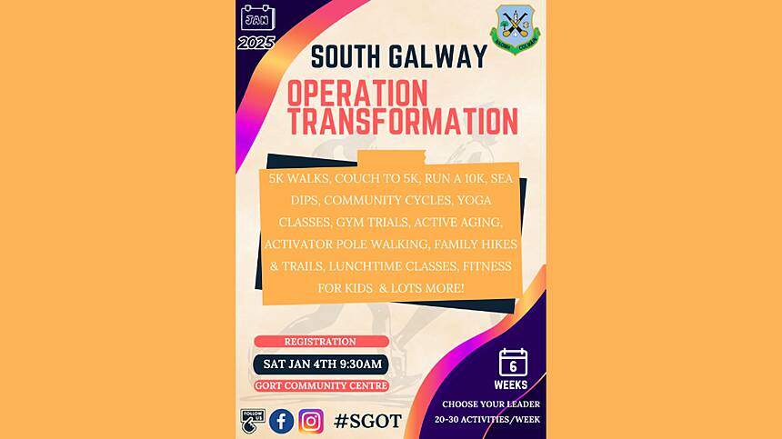 South Galway Operation Transformation About To Get Underway