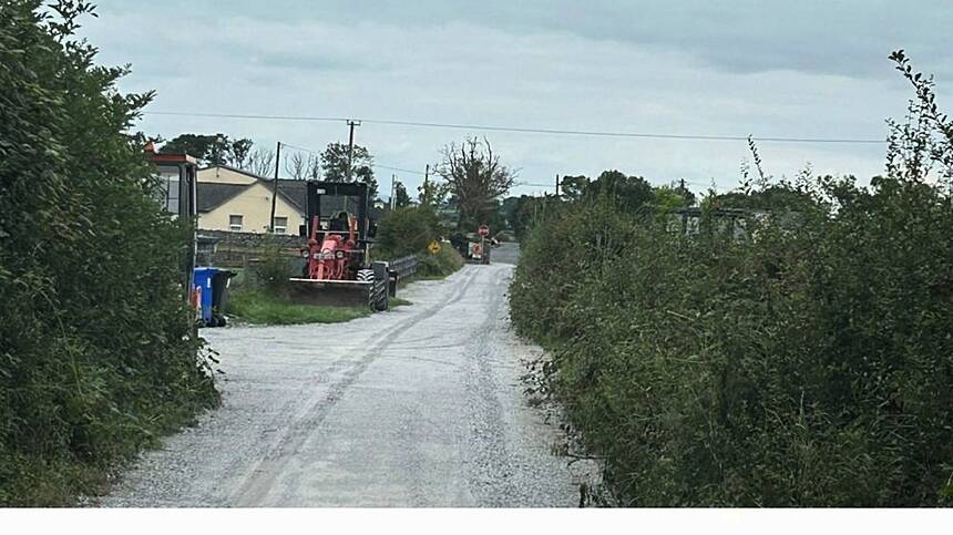 Road safety works begin at Sylane national school in Corofin