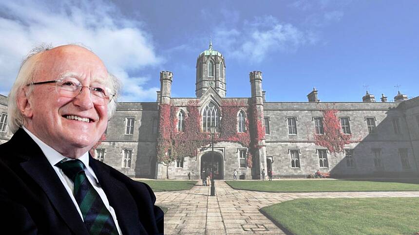 Trip to University of Galway for day 2 of President's visit