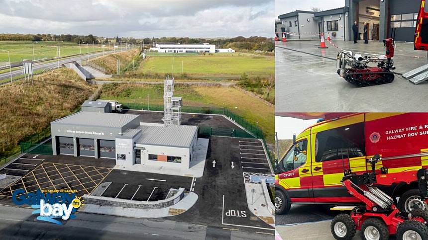 Athenry's new fire station with two resident robot fire fighters officially opened