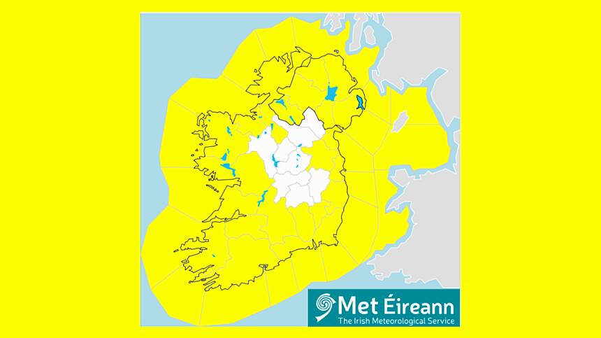 Yellow Wind Warning issued for Galway from 6am tomorrow