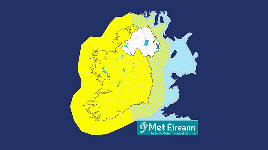 Status Yellow Low Temperature and Ice warning issued for the entire country including Galway