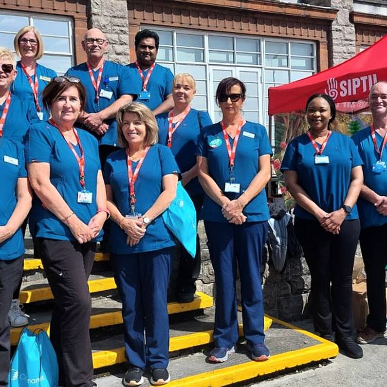 Health Care Assistants in Galway hospitals don new uniforms today