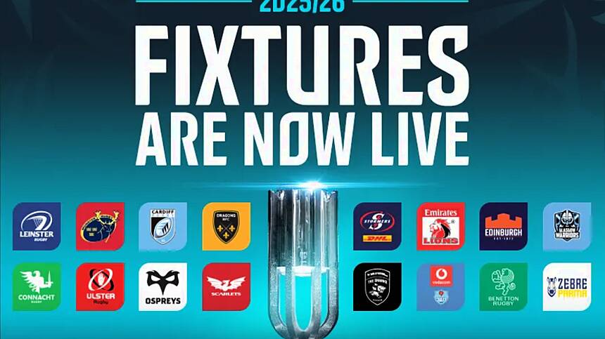 Next season's United Rugby Championship fixtures announced