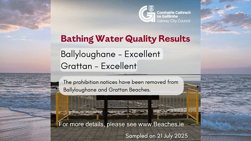 Do Not Swim notices lifted at Ballyloughane and Grattan beaches