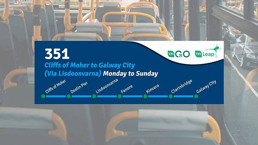 Enhanced bus services on route for Kinvara, Ballinderreen and Kilcolgan