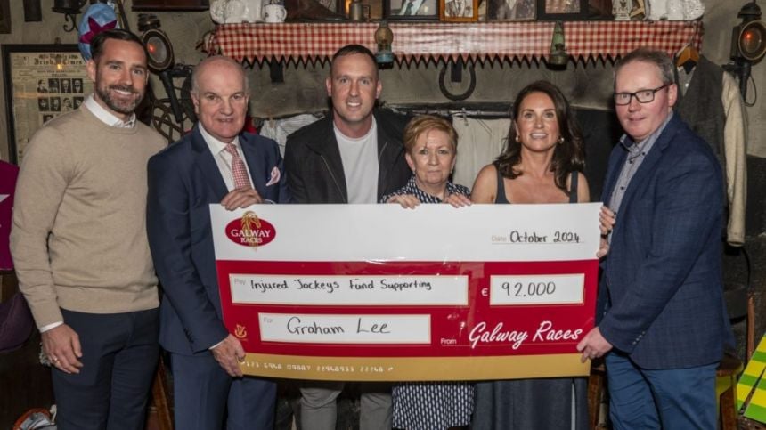 Galway Races Summer Festival Ball Initiative Raised €100,000 in Support of Jockey Graham Lee and the Injured Jockeys Fund