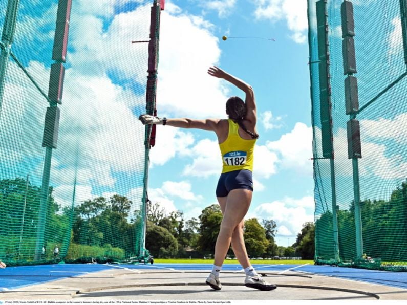 Nicola Tuthill extends own Irish U23 hammer throw record