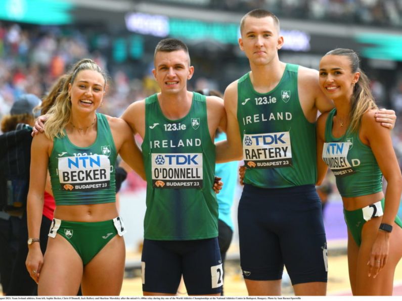 Irish mixed 4x400 team secure best-ever sixth place finish at World Championships