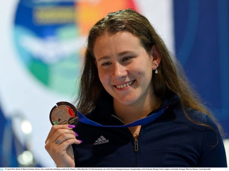 100m Butterfly Silver for Roisin Ni Riain at European Championships