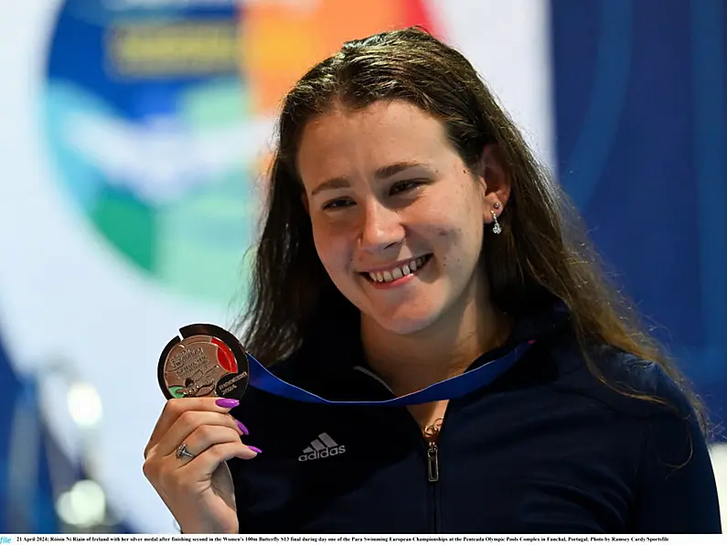 100m Butterfly Silver for Roisin Ni Riain at European Championships