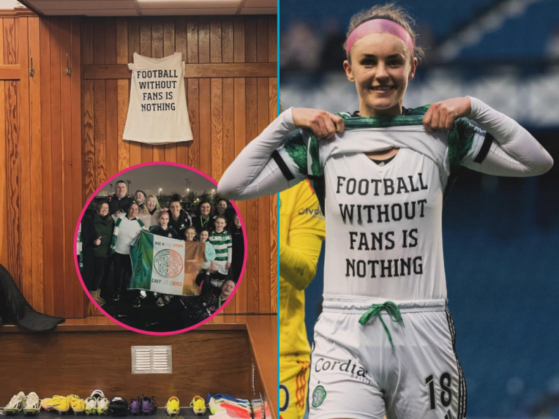 Why Ireland defender Caitlin Hayes wore a “Football without fans is nothing" t-shirt at the Old Firm derby