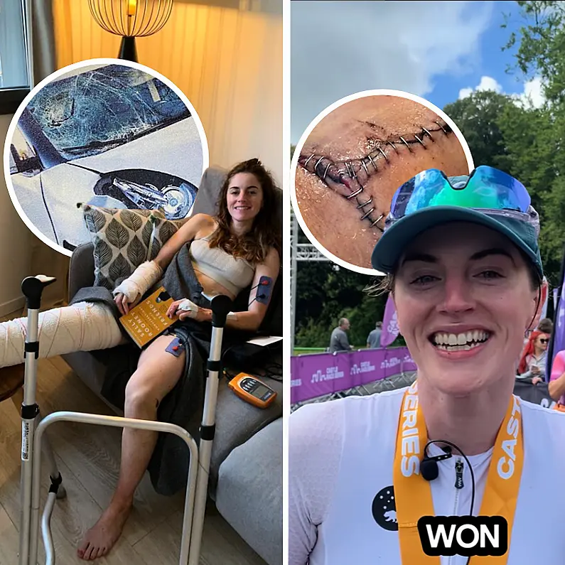 Retired Cyclist Imogen Cotter attempts first triathlon and wins, just 2 years on from life threatening crash