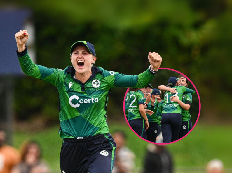 Record century from Gaby Lewis leads Ireland to first-ever win over Sri Lanka