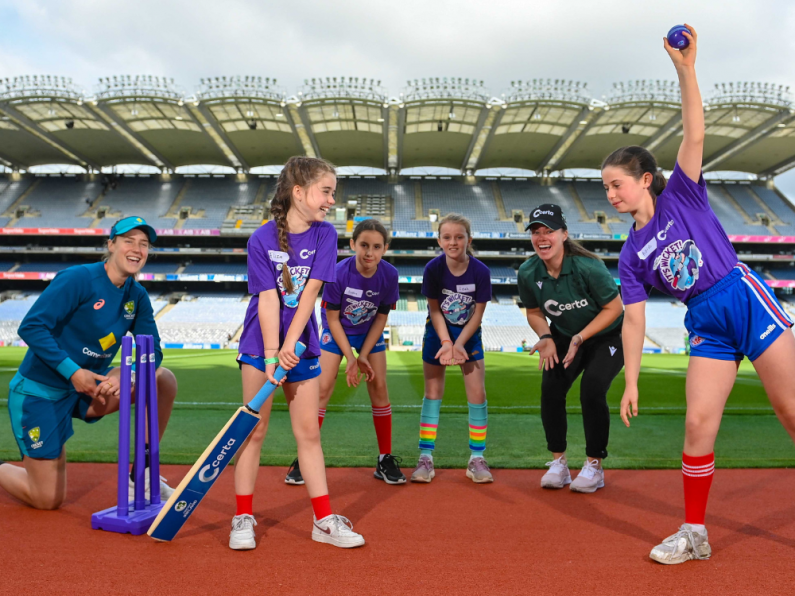 Ireland And Australia Women’s Cricket Teams Pay Surprise Visit To Kid’s Camp At Croke Park