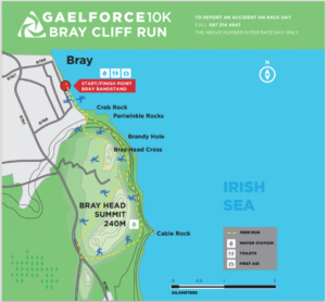 Bray 10K Cliff Run Route