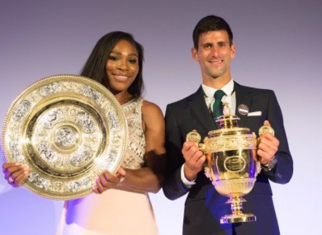 Serena Williams and Novak Djokovic