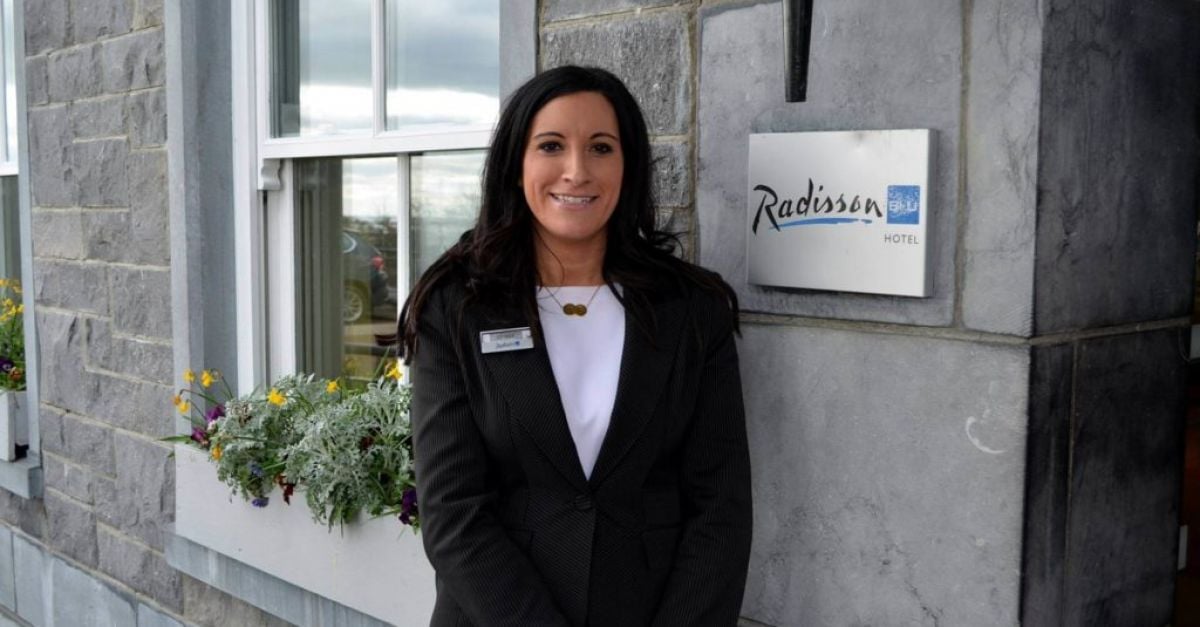 Denise Meenaghan from the Radisson Blu Hotel & Spa Sligo on the occasion of her 1000th wedding