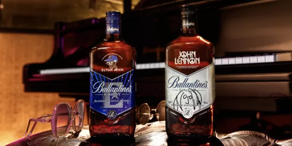 Ballantine’s Whisky Toasts Elton John And John Lennon