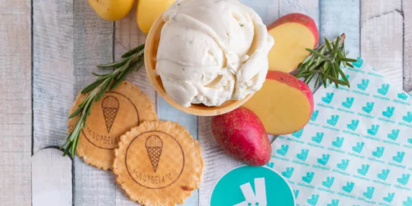 Deliveroo And Scoop Mark National Potato Day With Potato Milk Ice Cream