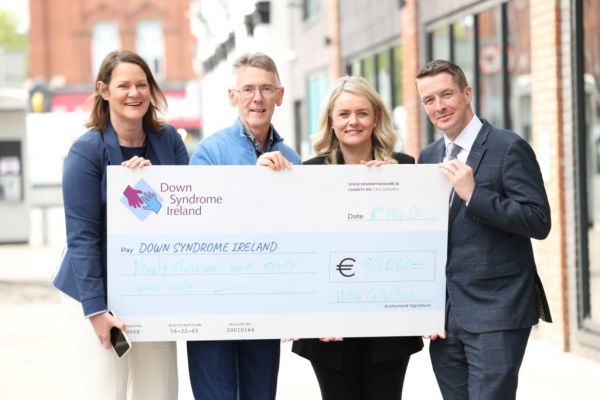 iNua Collection Presents €90k Cheque To Down Syndrome Ireland