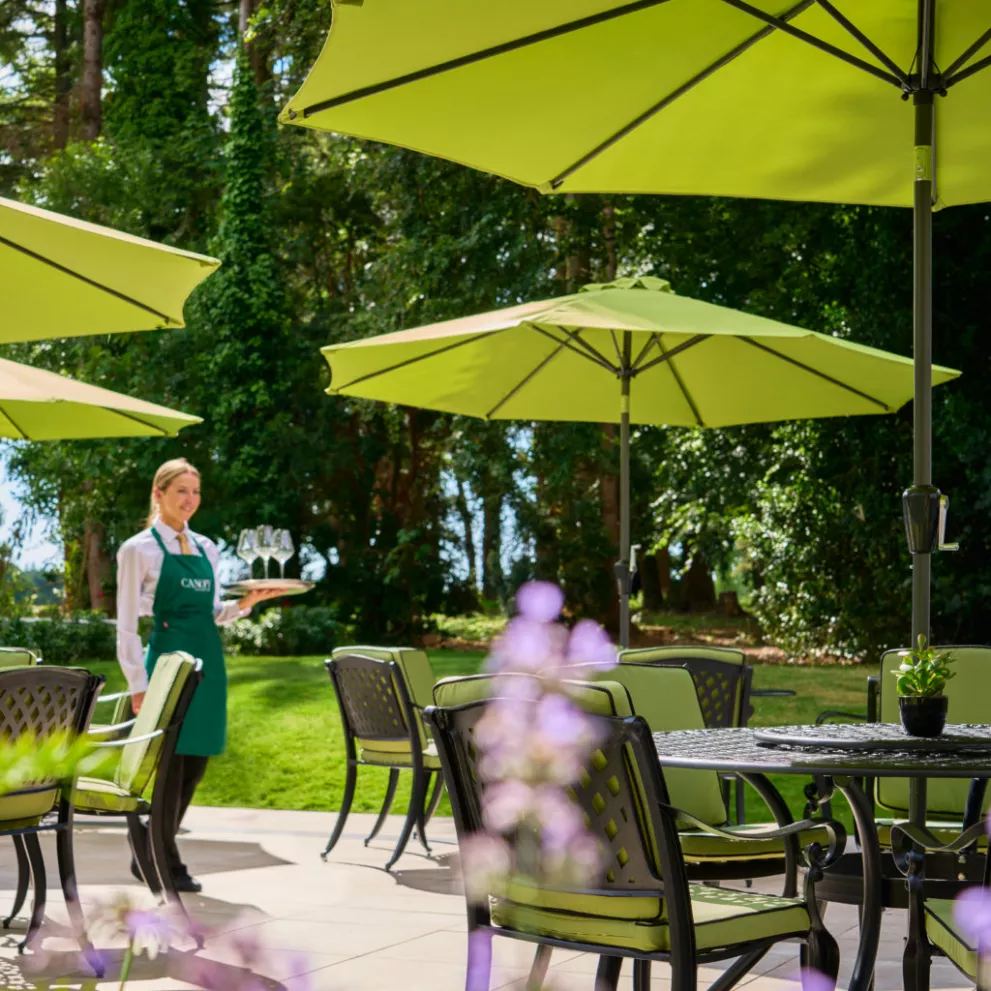 The Canopy terrace at Castlemartyr Resort.