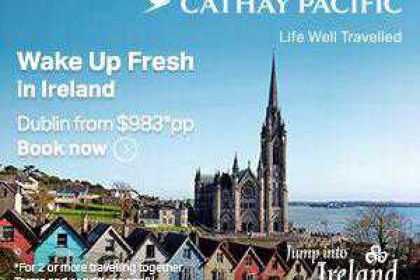 Tourism Ireland Teams Up With Cathay Pacific To Grow Visitor Numbers From Australia