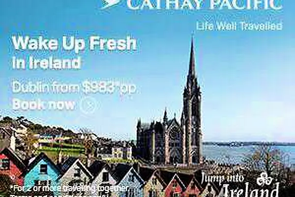 Tourism Ireland Teams Up With Cathay Pacific To Grow Visitor Numbers From Australia