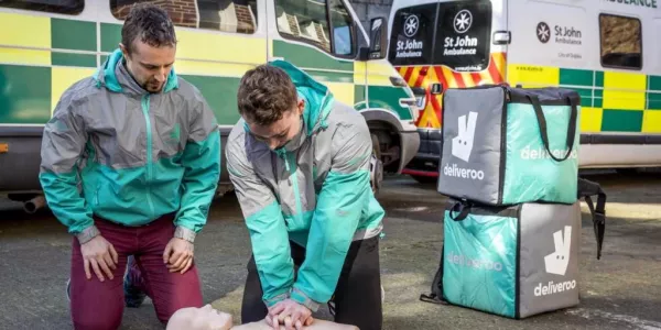 Deliveroo Riders Receive Training In First Aid