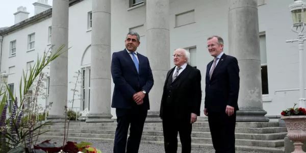 President Higgins Meets With World Tourism Organization Representatives