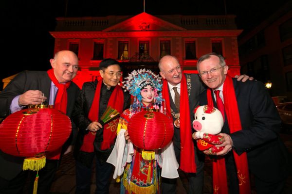 Dublin Buildings Light Up Red To Celebrate Chinese New Year