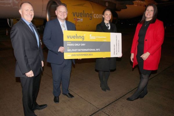 Vueling Launches First-Ever Paris-Orly Service From Belfast International Airport
