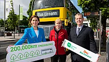 Minister Marks Bus Éireann’s 200k Emission-Free Kilometres In Galway
