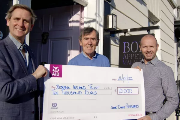 Oliver Dunne Restaurants Donates €10k To Biobank Ireland Trust