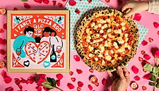 Deliveroo Collaborates With Illustrator On Pizza Boxes That Double Up As Valentine's Cards