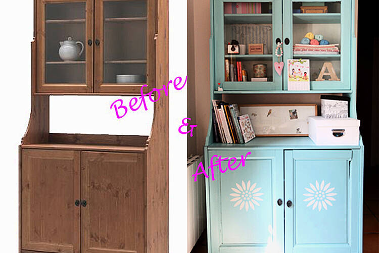 IKEA cabinet makeover