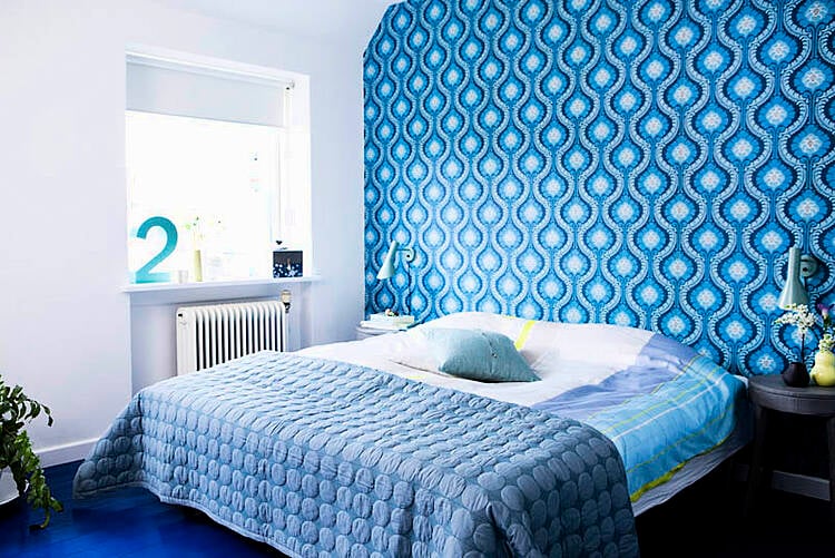 Real home makeover: a true blue bedroom