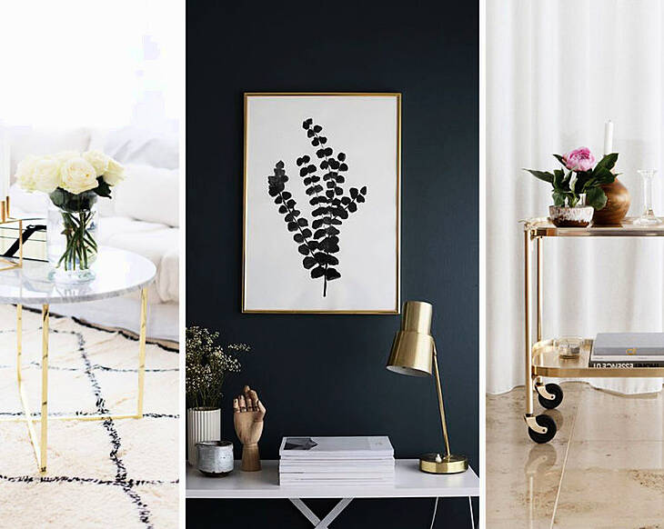 Bold as brass: homeware accessories we're loving right now