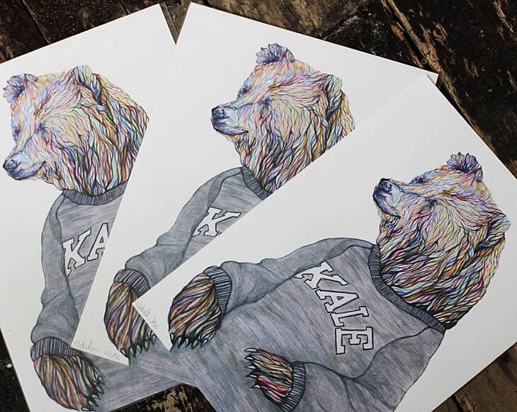 WIN! €50 April and the Bear voucher and exclusive print to celebrate Lennox St pop-up