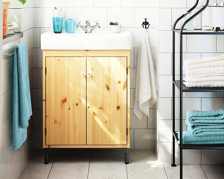 Rock chic - we're trippin' on terrazo for bathrooms this year