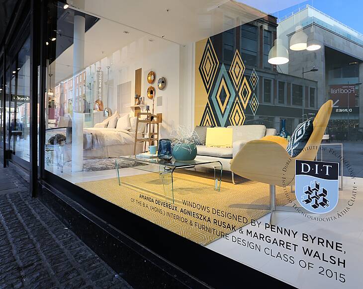Interior Design in Arnotts’ Windows with Crown Paints