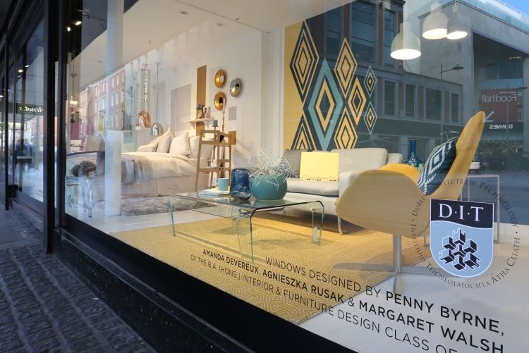 Interior Design in Arnotts’ Windows with Crown Paints