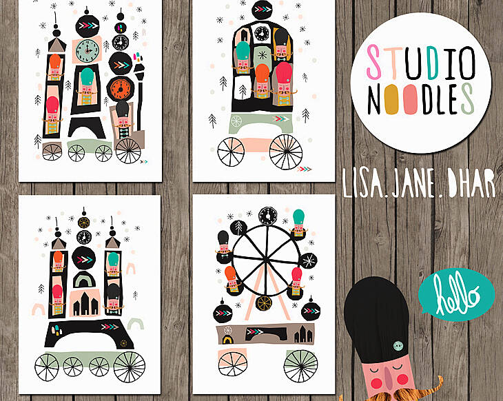 WIN! A set of eco prints by artist, Lisa Jane Dhar of Studio Noodles.