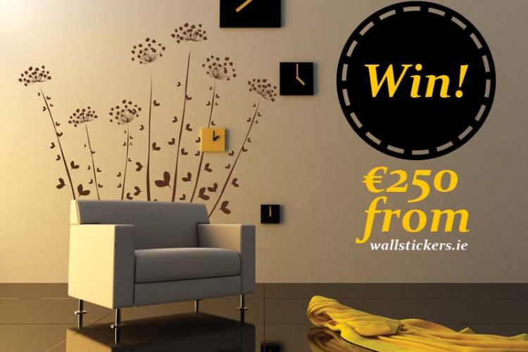 Share your feature wall on Houseandhome.ie and WIN a €250 voucher from Wallstickers.ie!