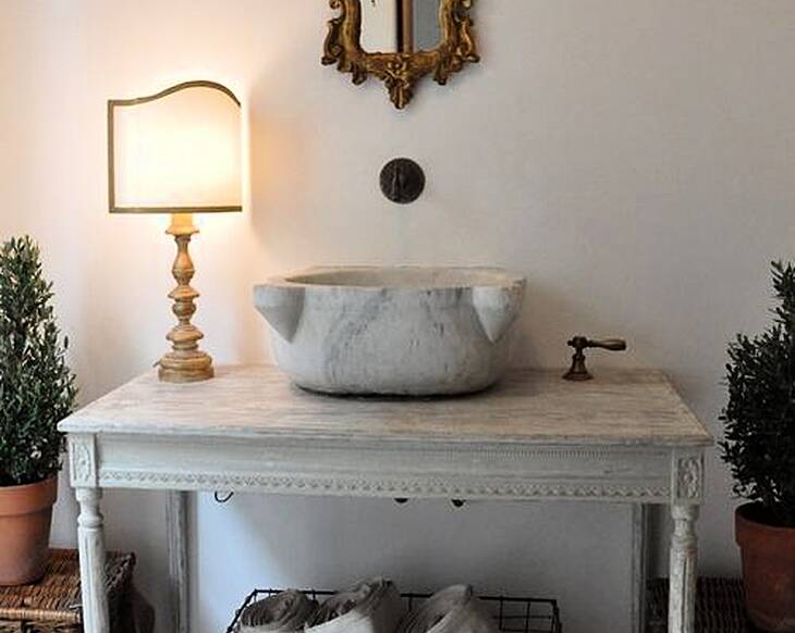 Create an unusual sink vanity