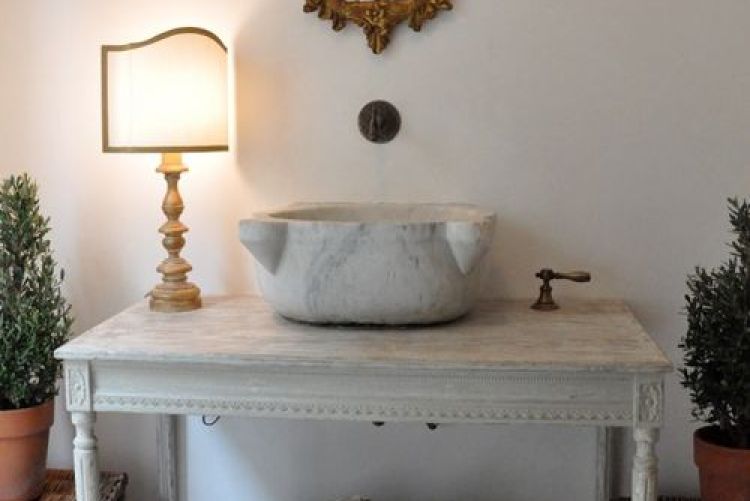 Create an unusual sink vanity