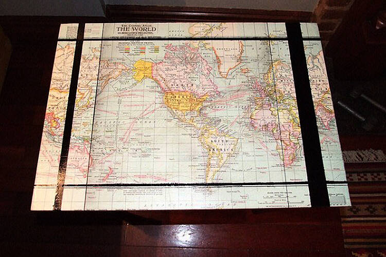 How To: Make your own map coffee table