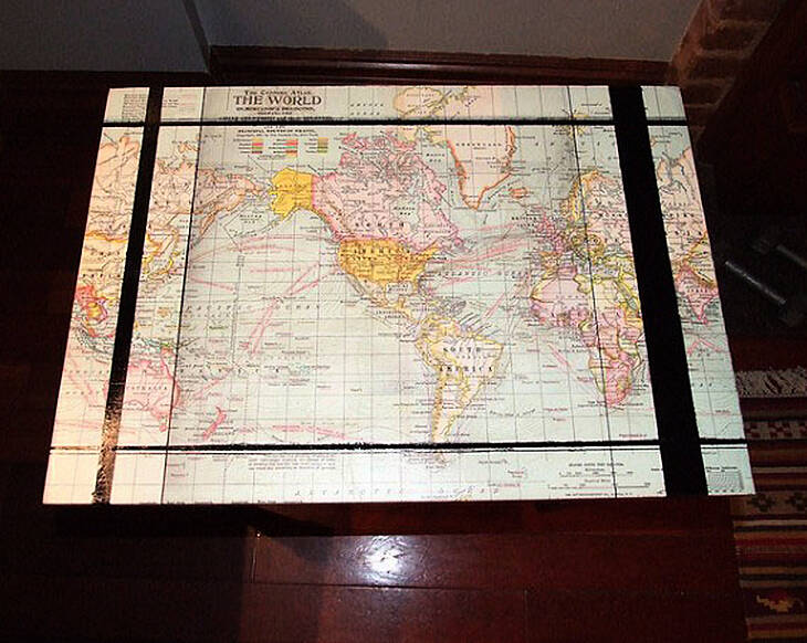 How To: Make your own map coffee table