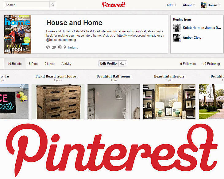 House and Home's on Pinterest - Join us!