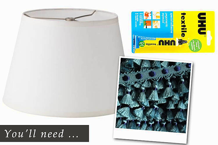 How to: an easy and cheap lampshade makeover